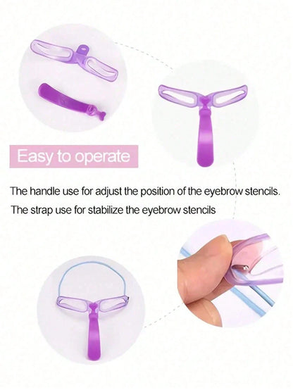 Kit de 8 plantillas reutilizables para cejas: plantillas para dar forma a las cejas en 8 estilos diferentes.